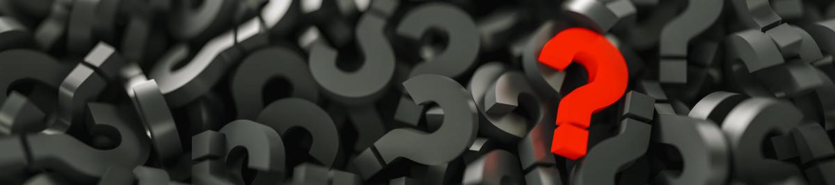 infinite question icons, business and marketing concepts