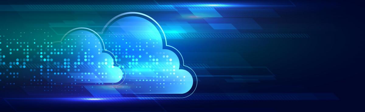 Cloud services graphic.