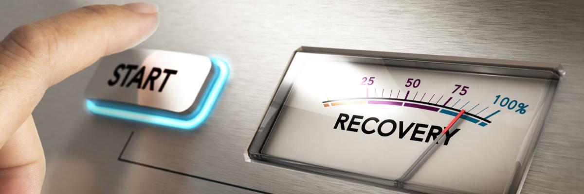 Finger hovering over Start button next to Recovery meter